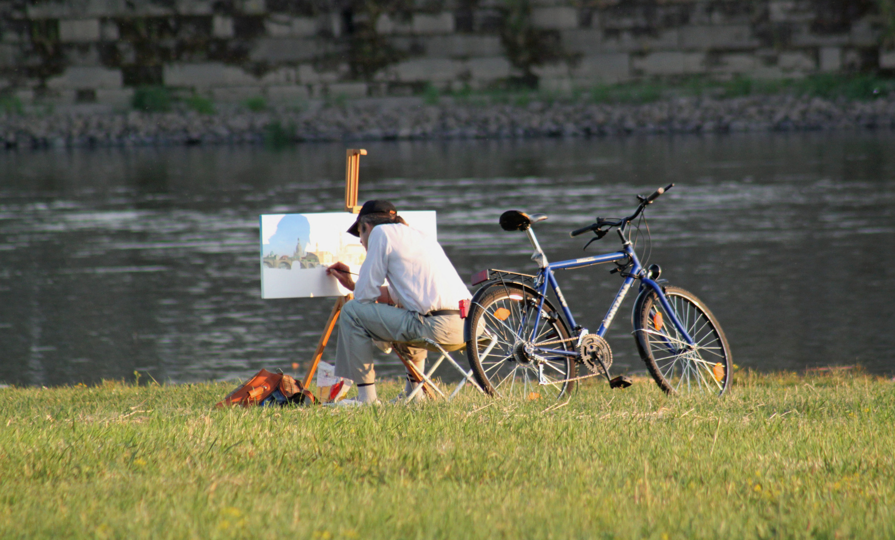 Canaletto lebt ! Er ist Radfahrer !