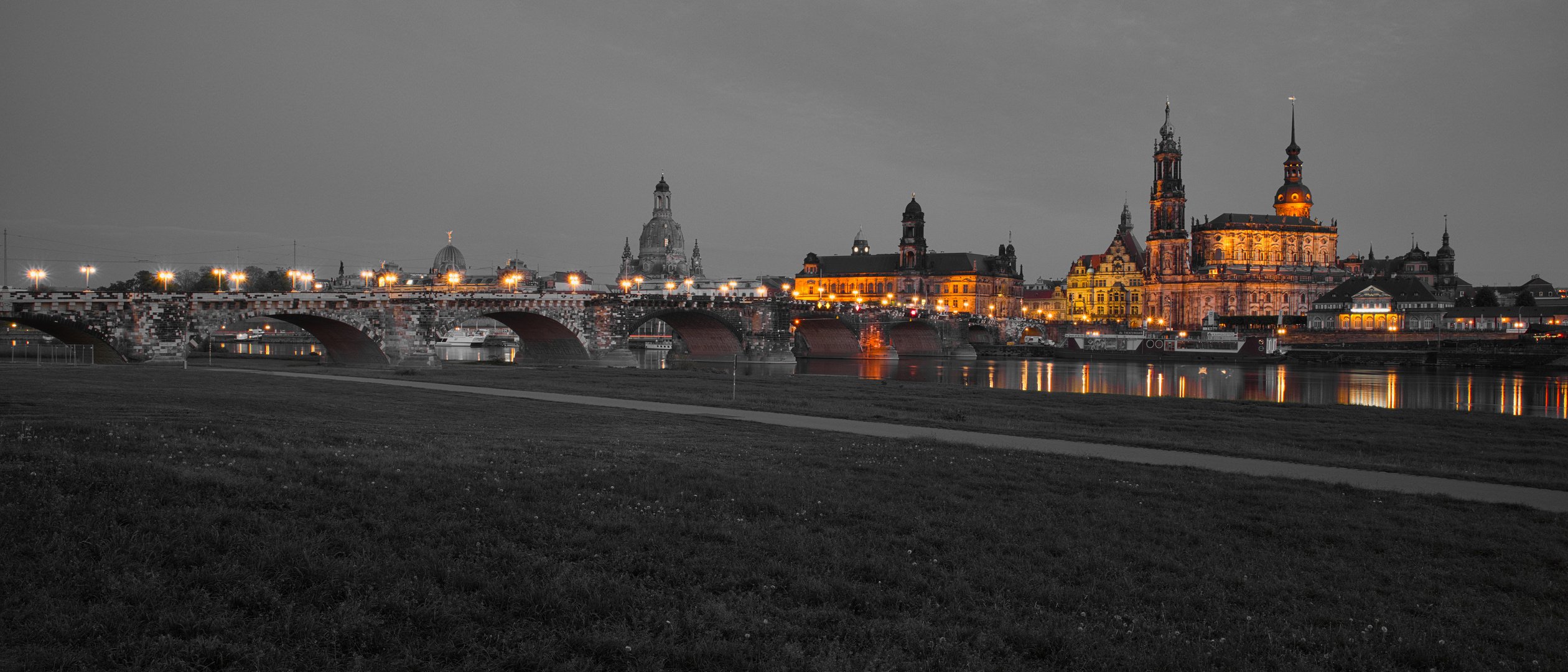 Canalettoblick auf Dresden