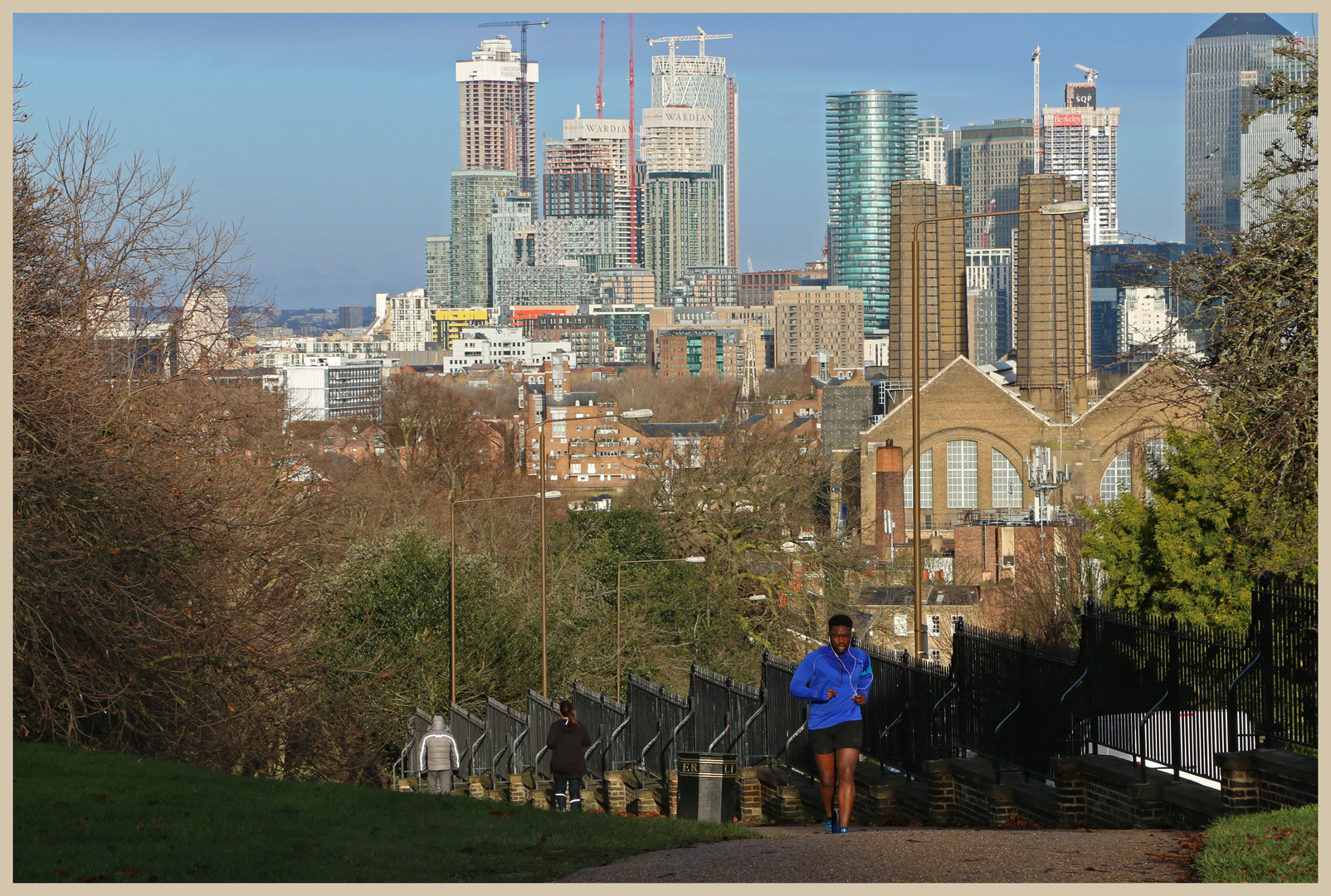 Canary Wharf from greenwich park