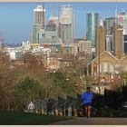 Canary Wharf from greenwich park