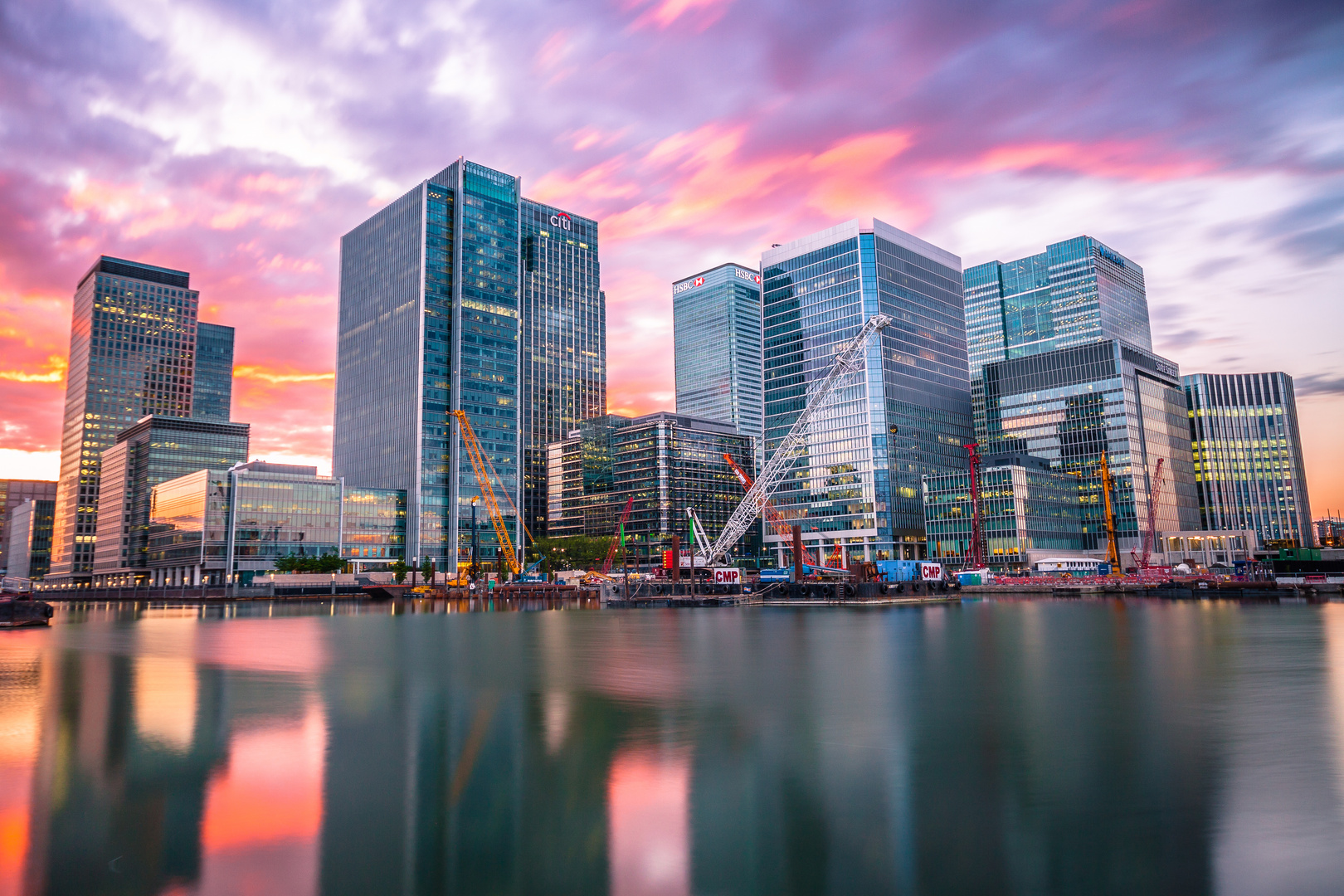 Canary Wharf Sunset