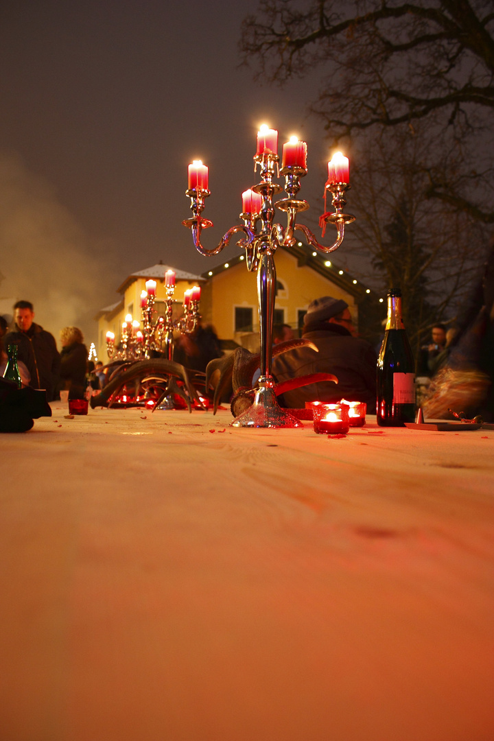 Candlelightdinner  bei  - 4°