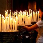 Candles at Santa Maria in Trastevere