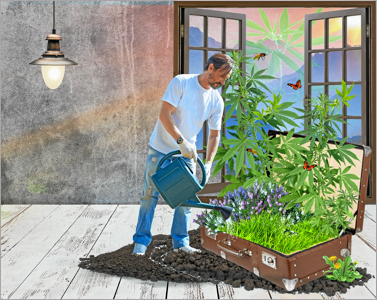 Cannabis Indoor Planting