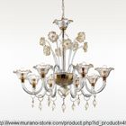 Cannaregio Crystal Gold 8 lights Chandelier