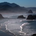 Cannon Beach Oregon im Morgenlicht