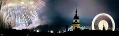 CANNSTATTER VOLKSFEST WIEDERVEREINIGUNGSFEUERWERK: 3. Oktober 1990