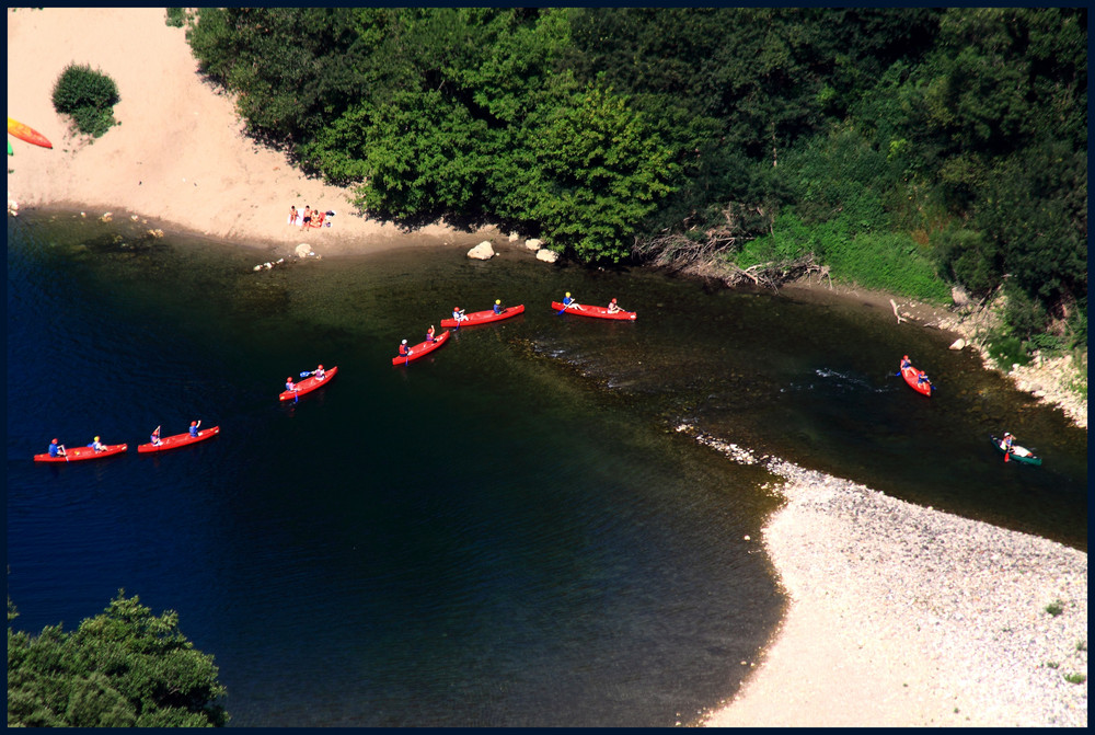 Canoeing an der Ardeche (1)