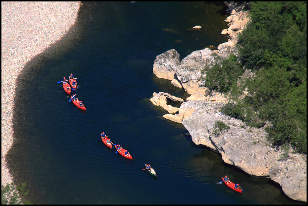 Canoeing an der Ardeche (2)