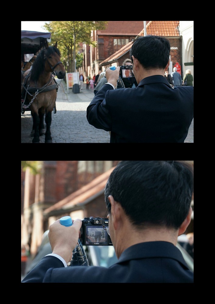 Canon bevorzugt ... oder : Wenn ich eine Pferdekutsche fotografieren will....