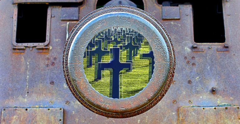canon de 150 mm de la batterie de Longues-sur-Mer en Normandie2