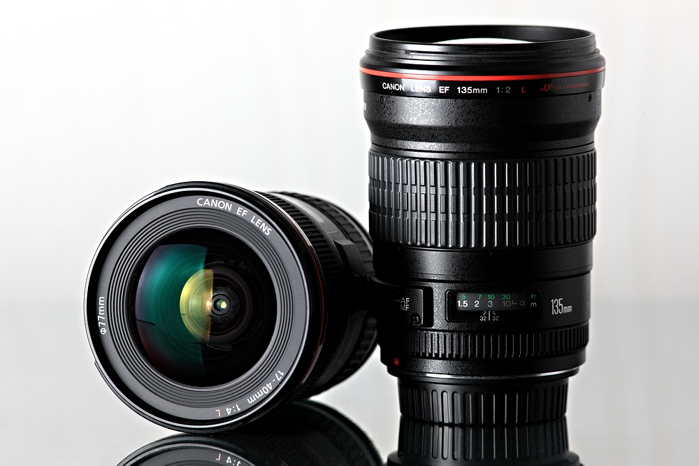 Canon EF 135mm f/2 & Canon EF 17-40mm f/4