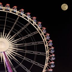 Canstatter Wasen X - Riesenrad im Mondschein