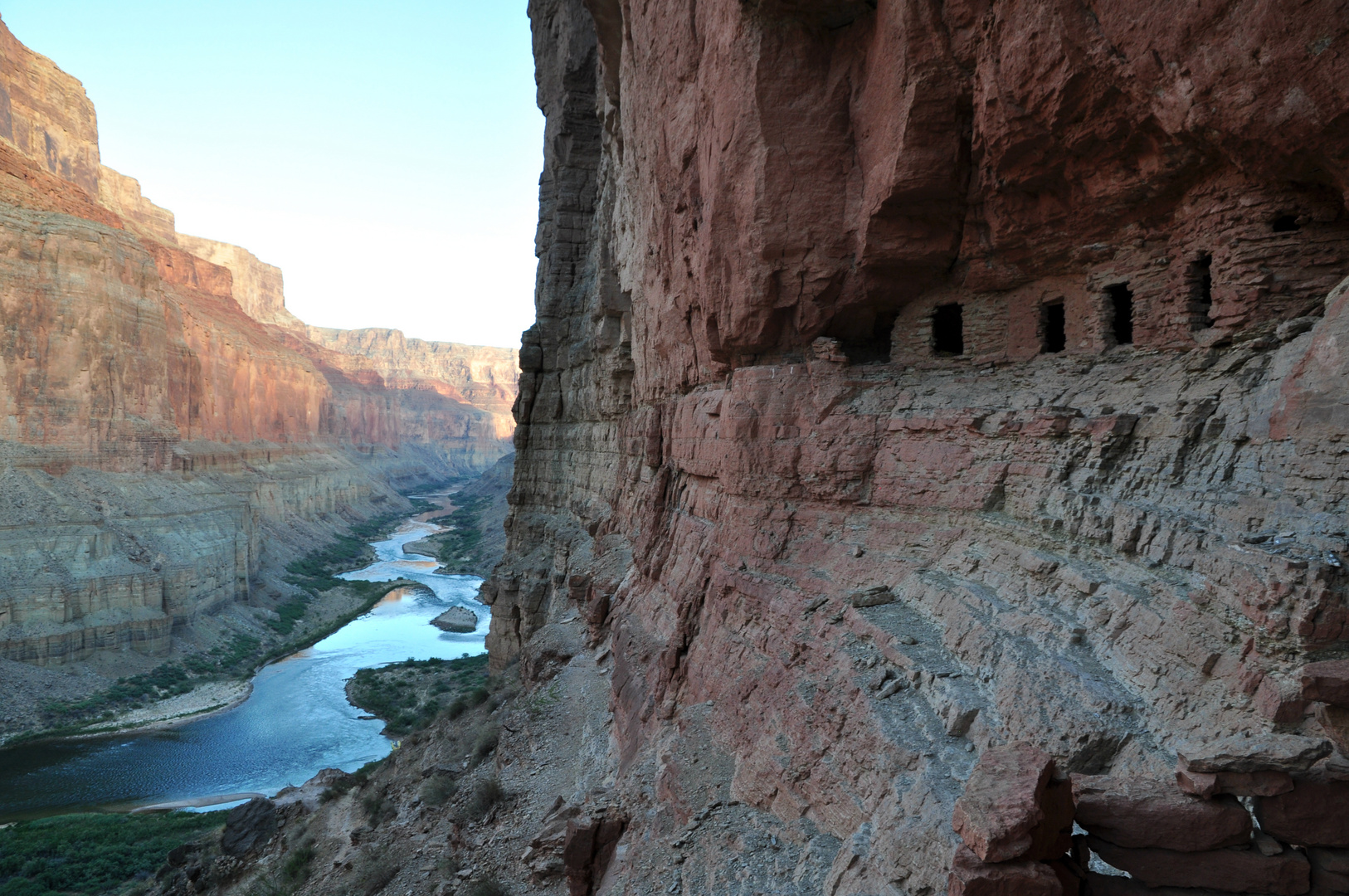 Canyon Granaries at Dusk