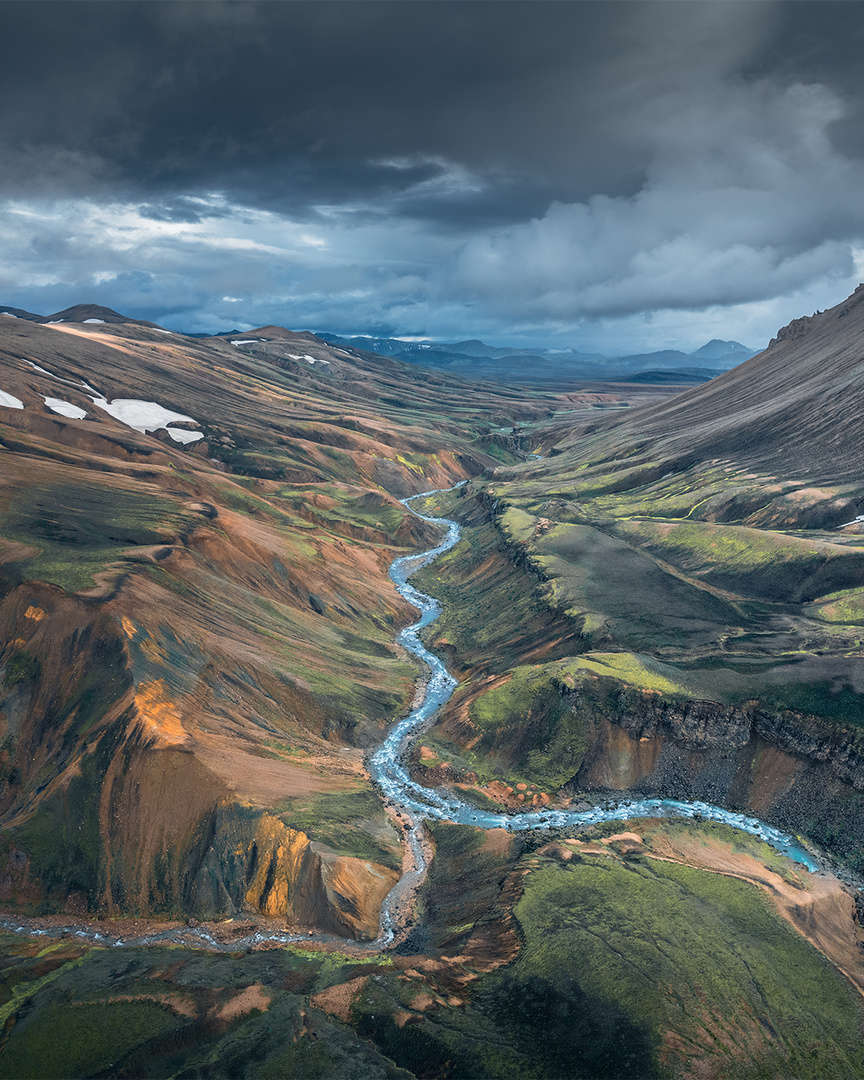 Canyon im Hochland von Island