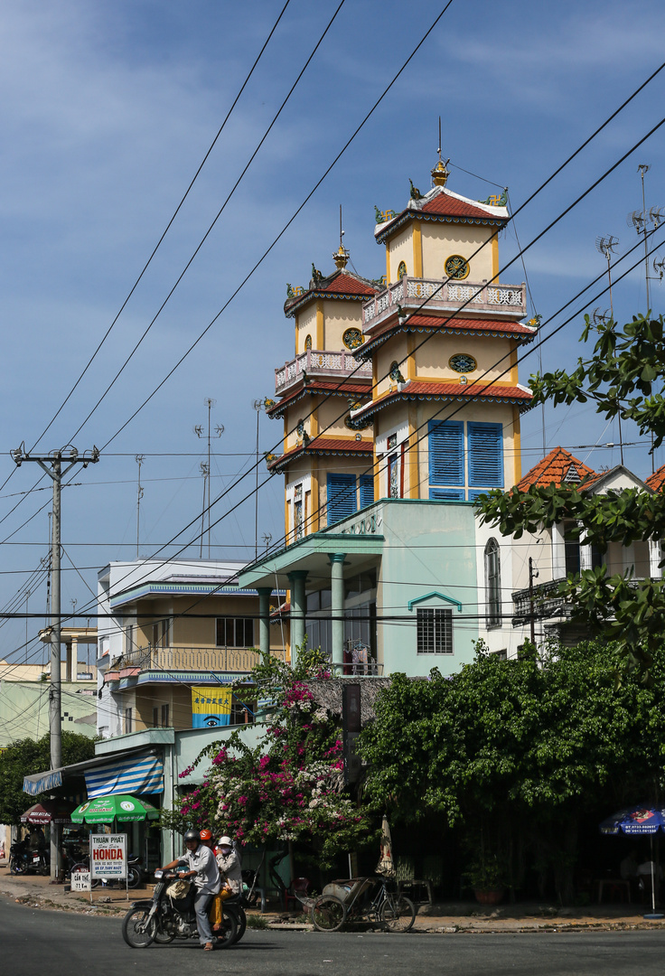 Cao Dai Kirche im Mekongdelta