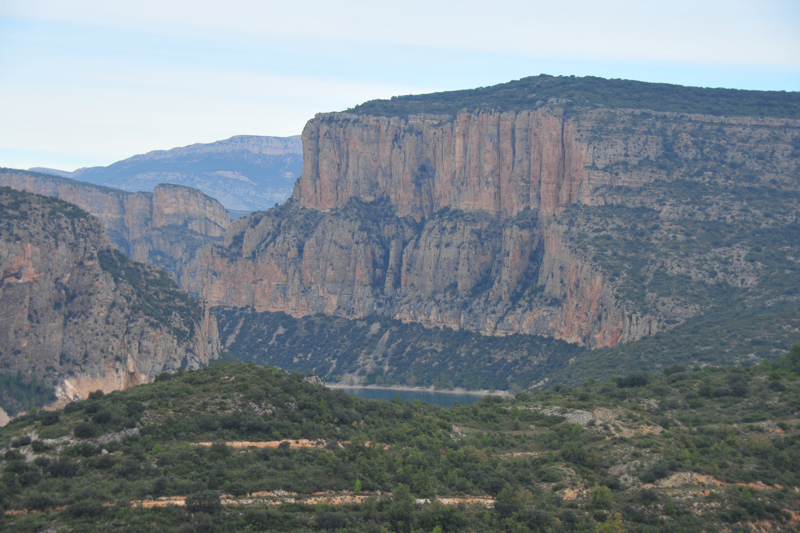 Cañon horadado por el rio Segre.