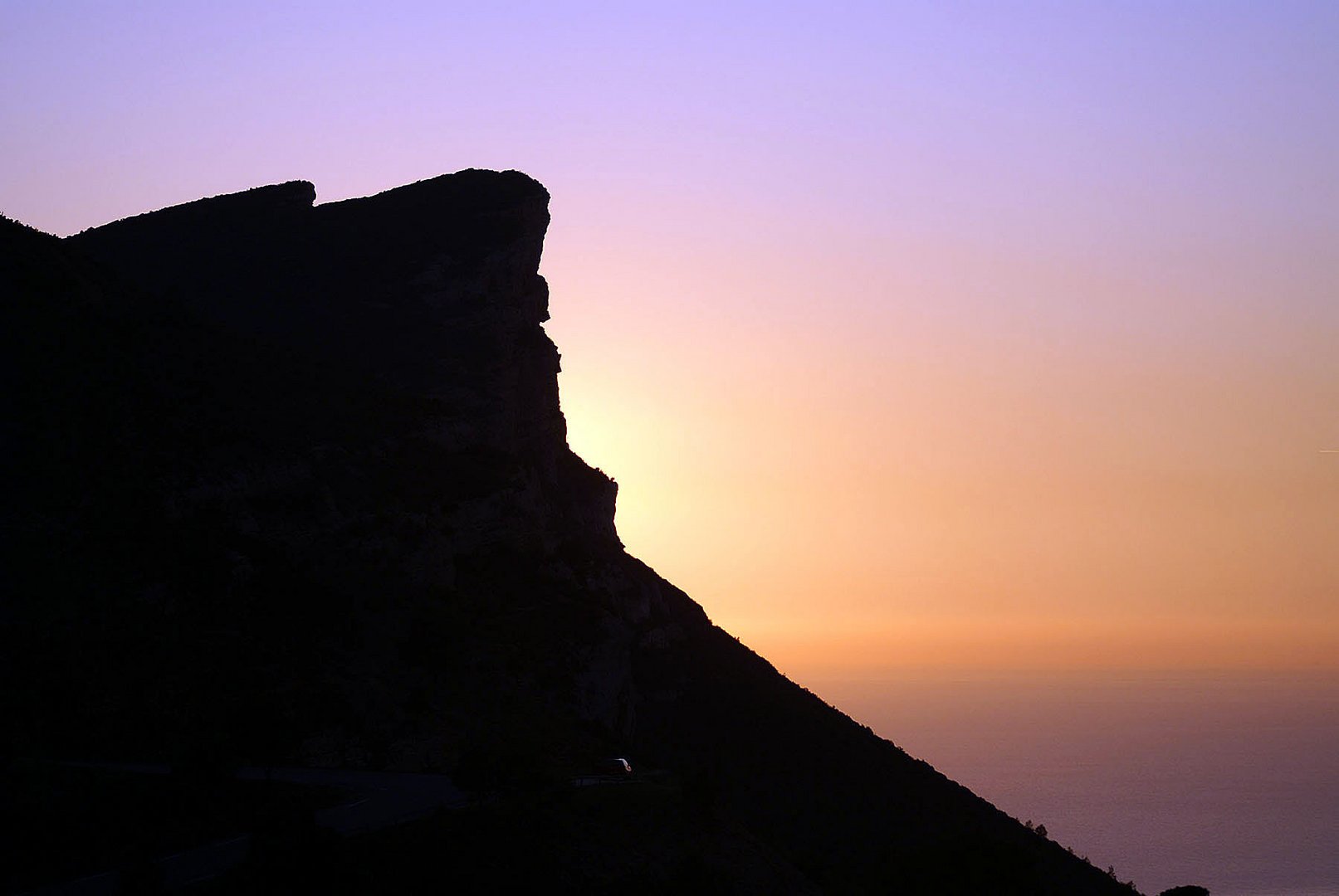 Cap Canaille au crepuscule