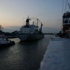 "Cap San Diego" meets "Rickmers Doha"