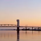 Cape Fear Bridge at sunset