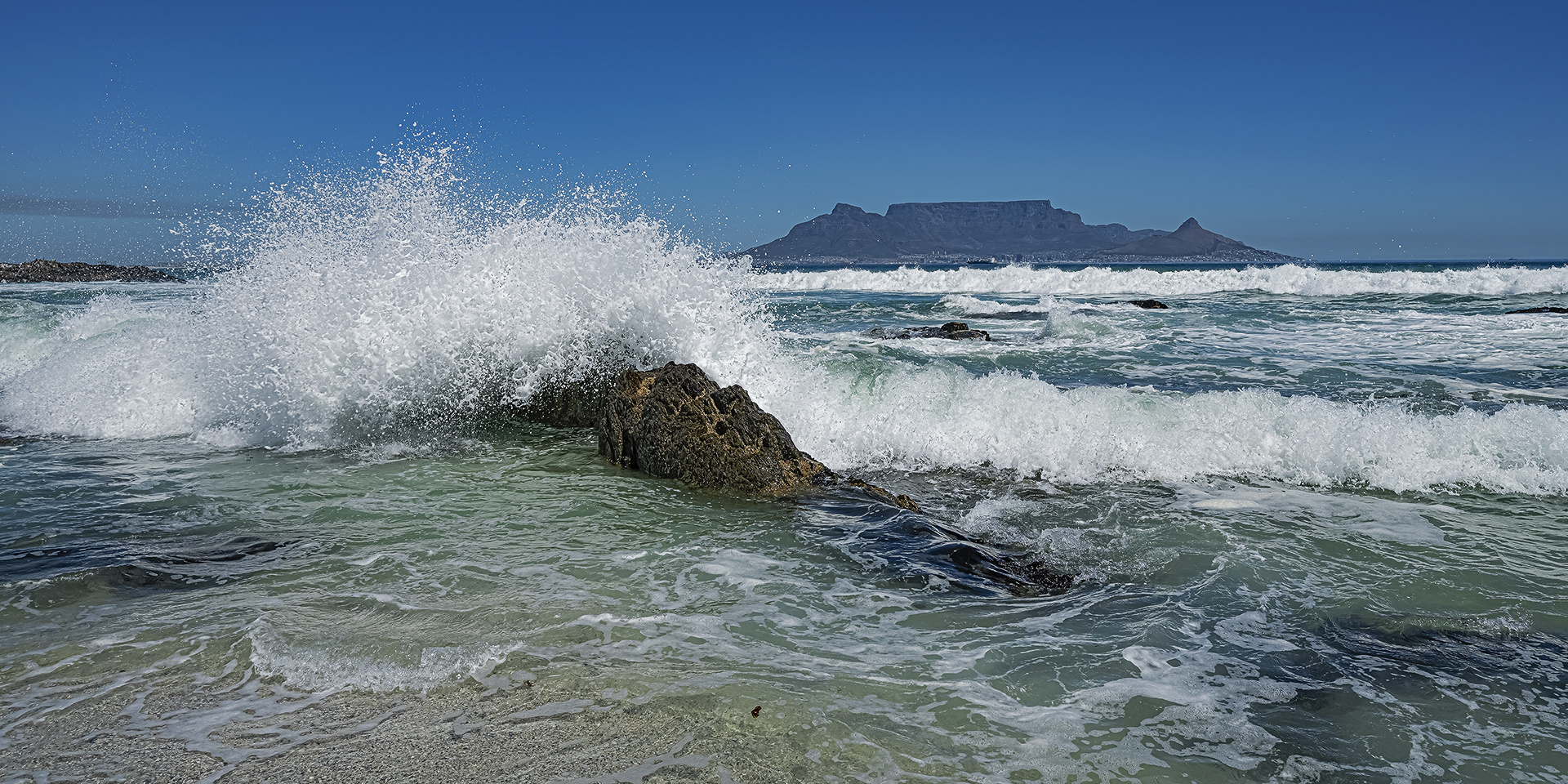 Cape Town, view from Bloubergstrand