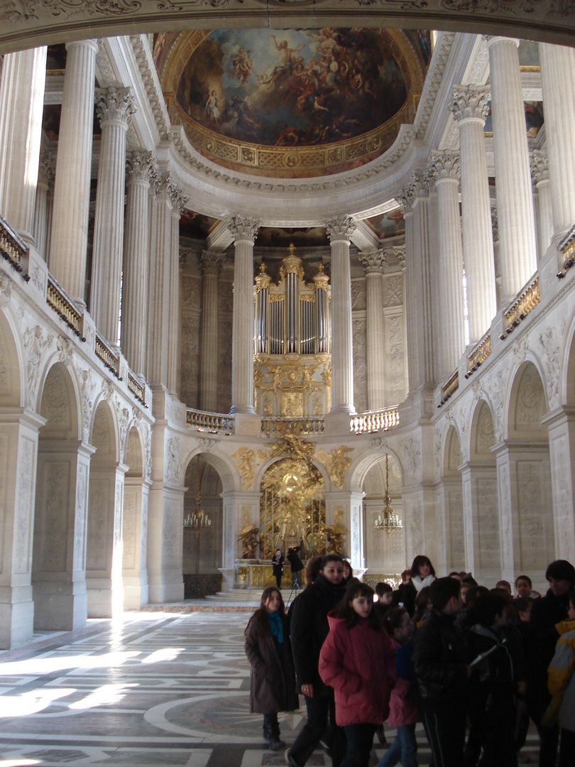 Capela no interior do Palácio de Versalhes-