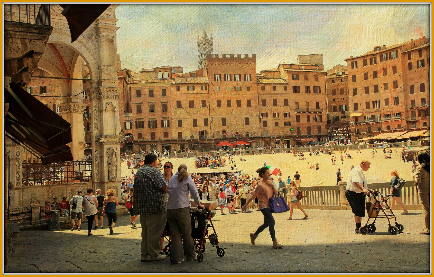 Capella di Piazza, Vita quotidiana nel Campo, Siena