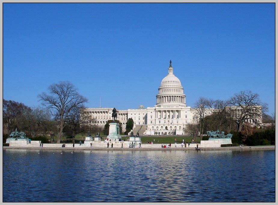 Capitol in blue