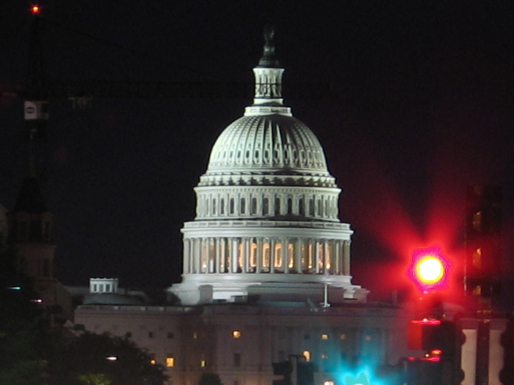 Capitol Washington bei Nacht