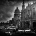 Capitolio en Habana black and white