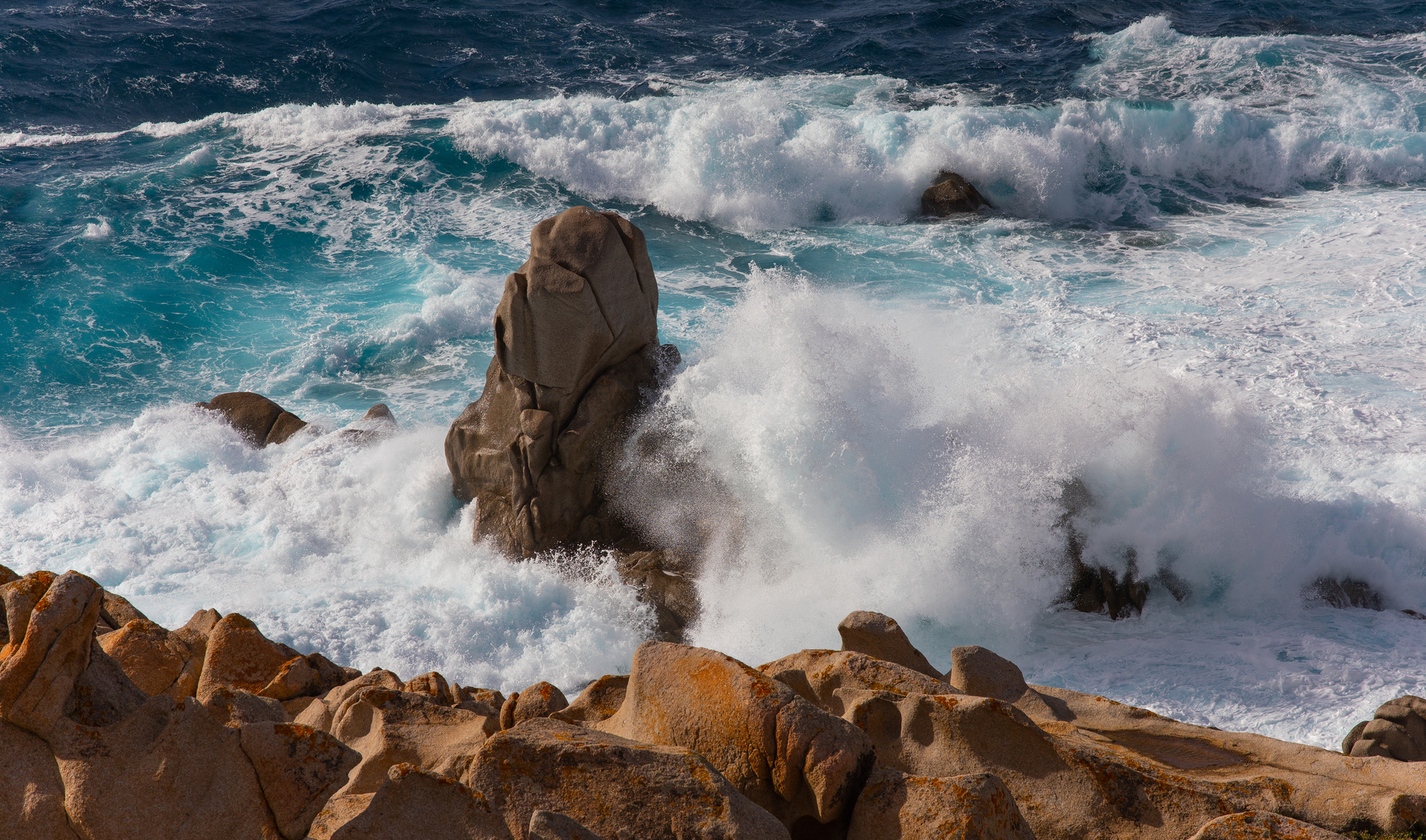 Capo Testa im Sturm