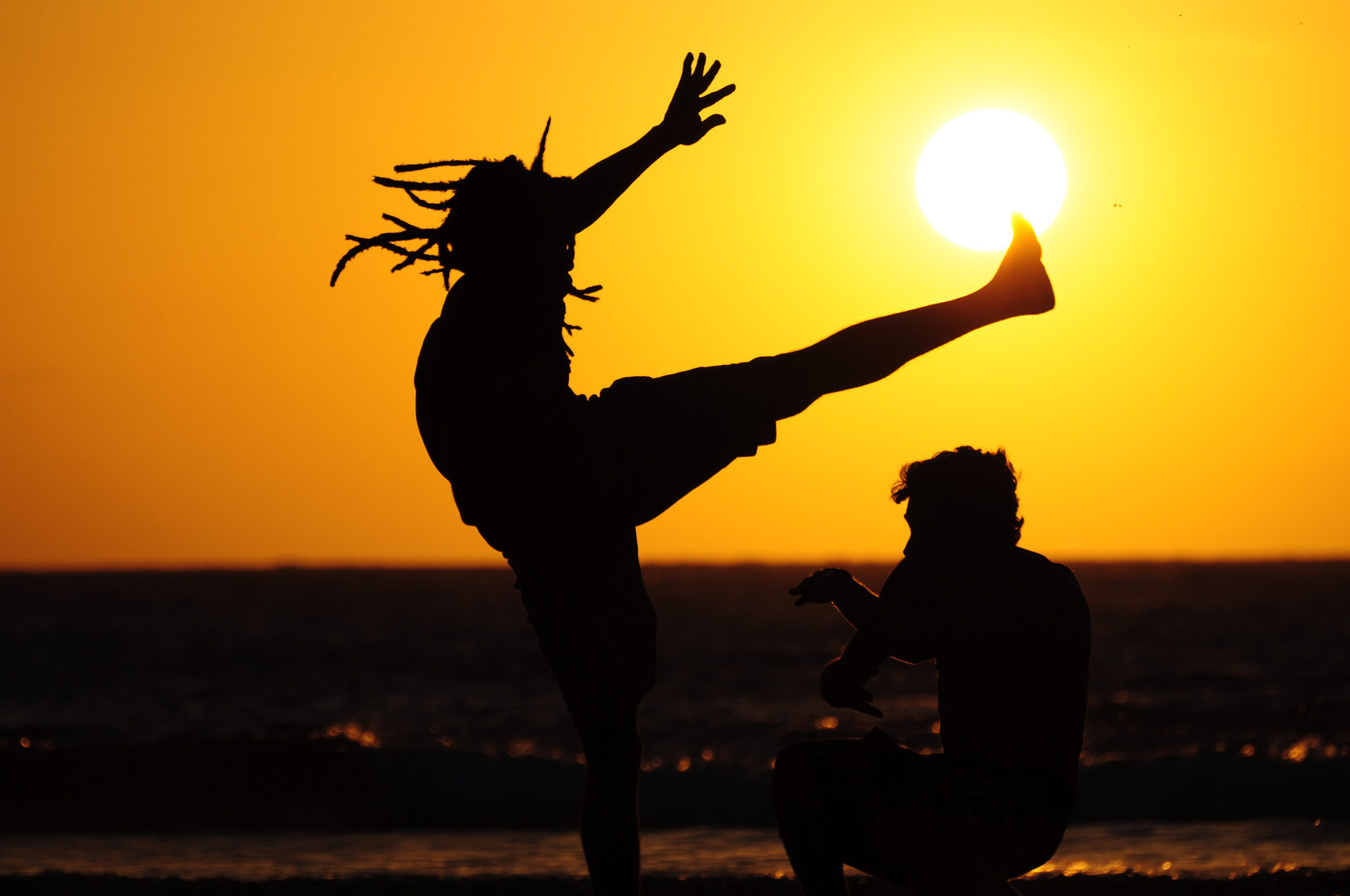 Capoeira am Strand von Jericoacoara