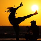 Capoeira am Strand von Jericoacoara