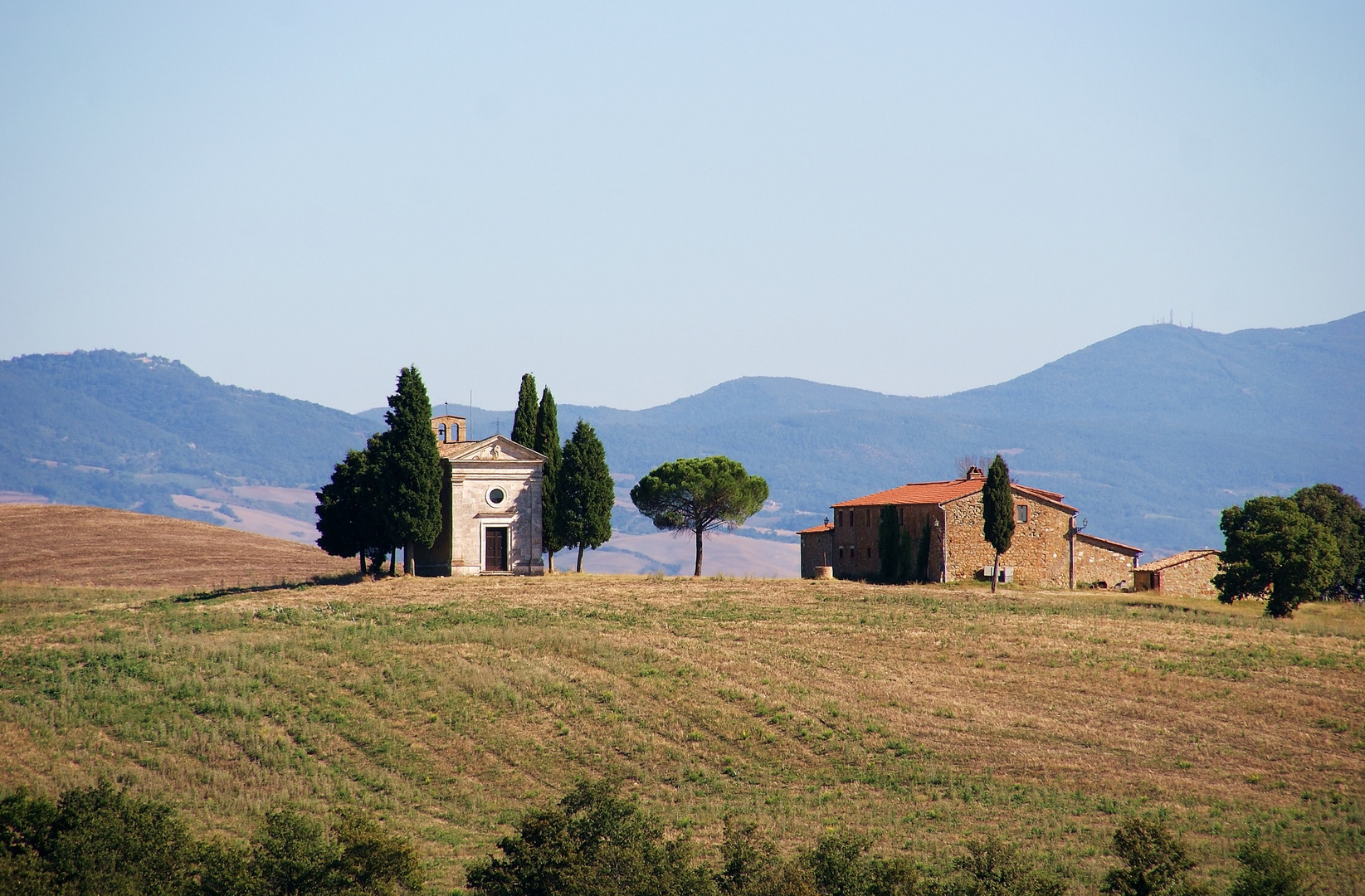 Cappella di Vitaleta in Toskana