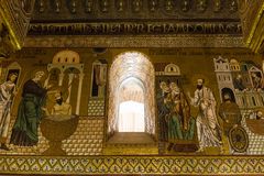 Cappella Palatina: Mosaike im linken Seitenschiff