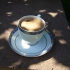 Cappuccino im Freien
