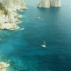 Capri, Blick auf die Faraglioni-Felsen