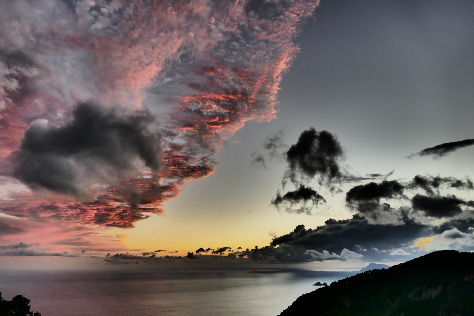 Capri, Wolken über dem Meer 944