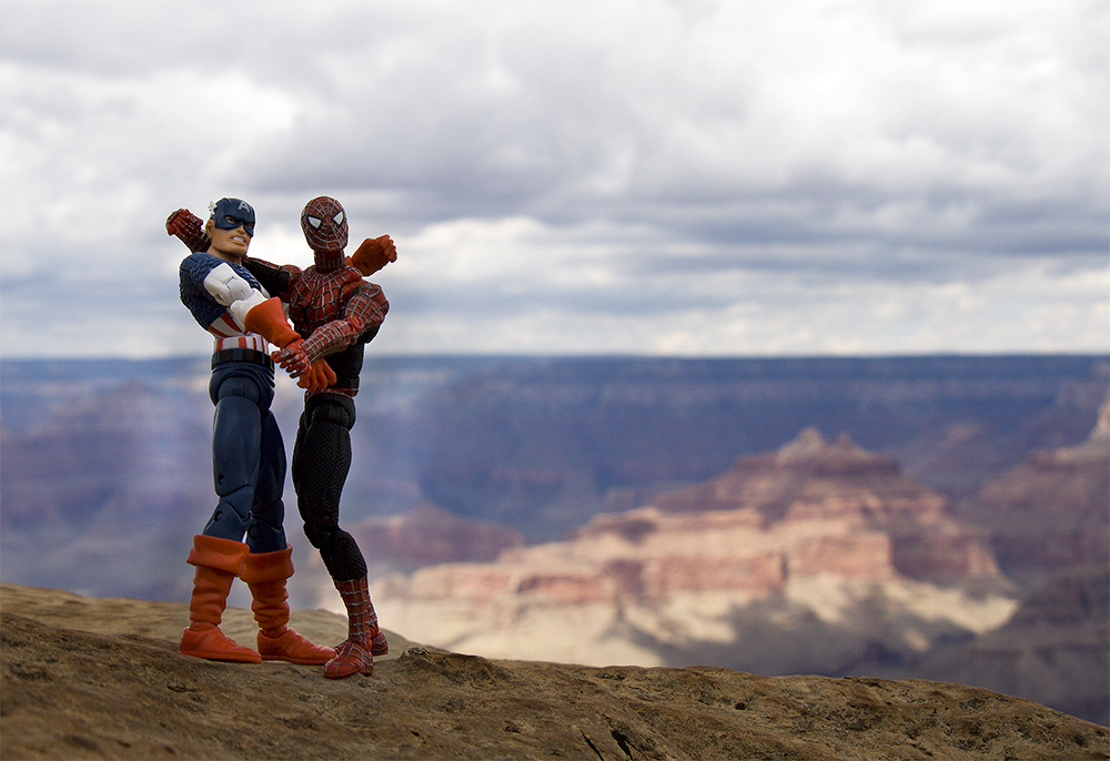 Captain America und Spiderman Grand Canyon - USA 2008