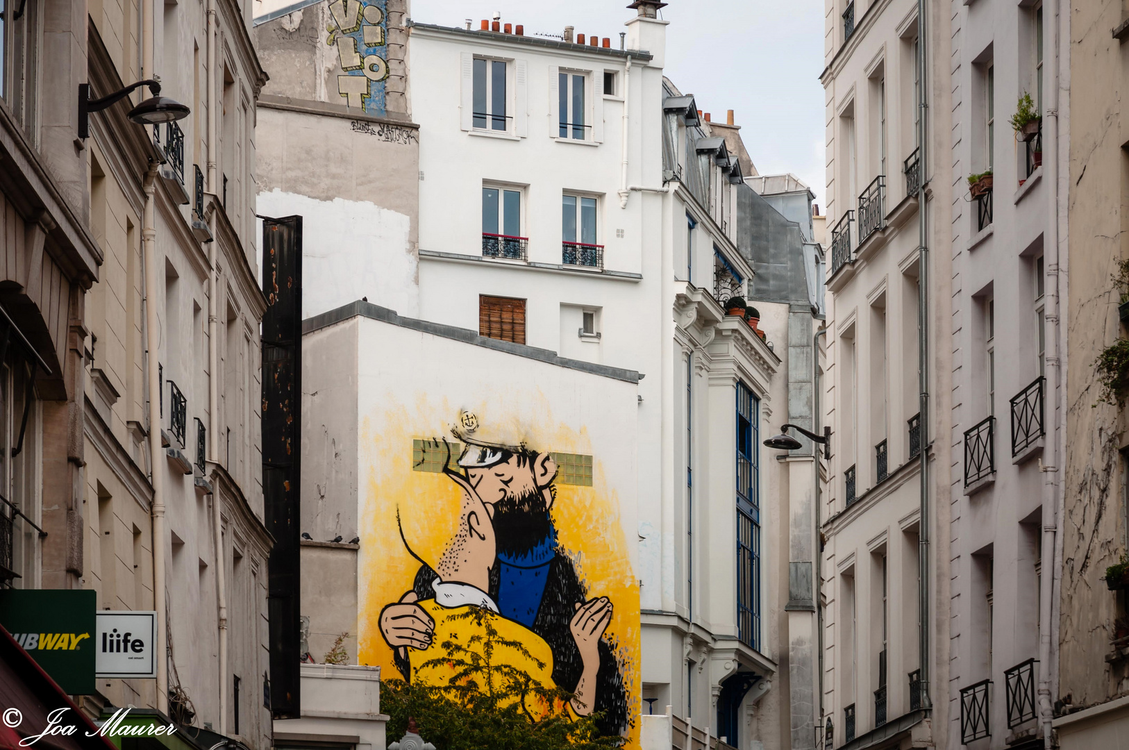 Captain Haddock und Tintin in Paris