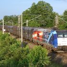 Captrain 185 CL 002 ist am 29.05.12, bei Hasbergen, in Richtung Münster unterwegs.