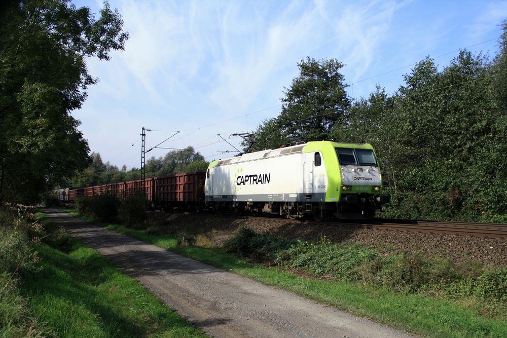 Captrain 185 CL007 mit dem Kokspendel Nordwärts