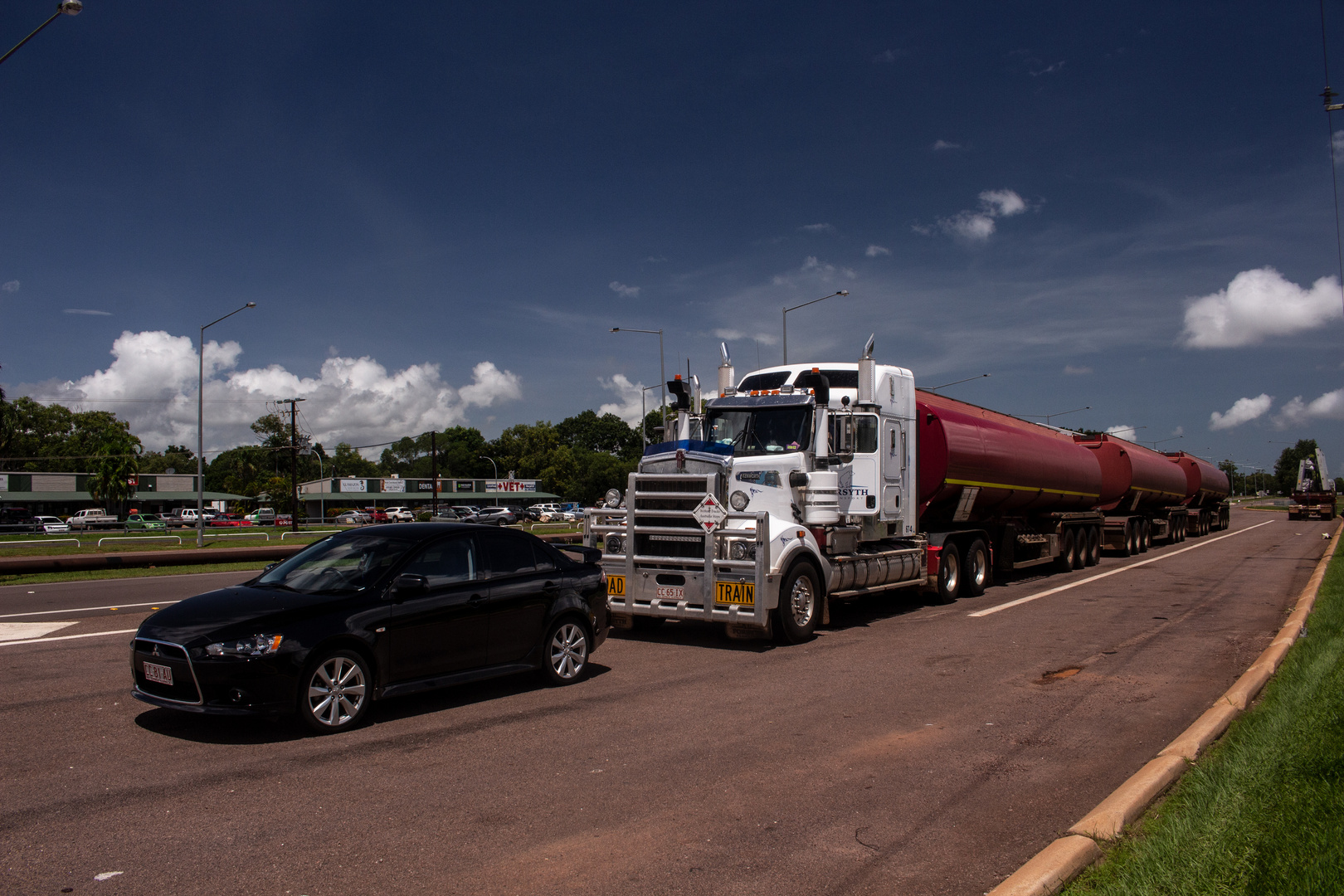 Car And Road Train 