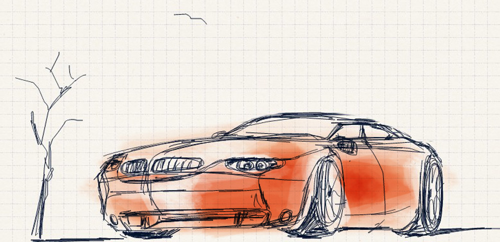 car doodle BMW