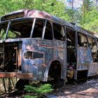 Car graveyard Kyrkö mosse bus stop