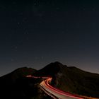 Car Light Trails on Mt. Hehuan in Taiwan