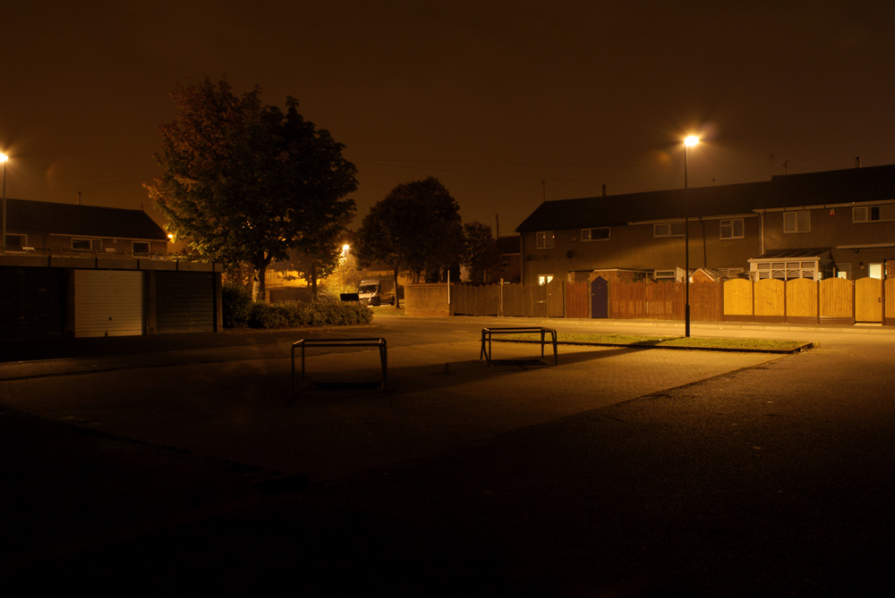 car park behind some flats