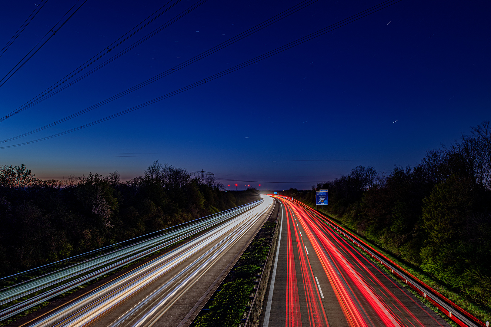 car trails...