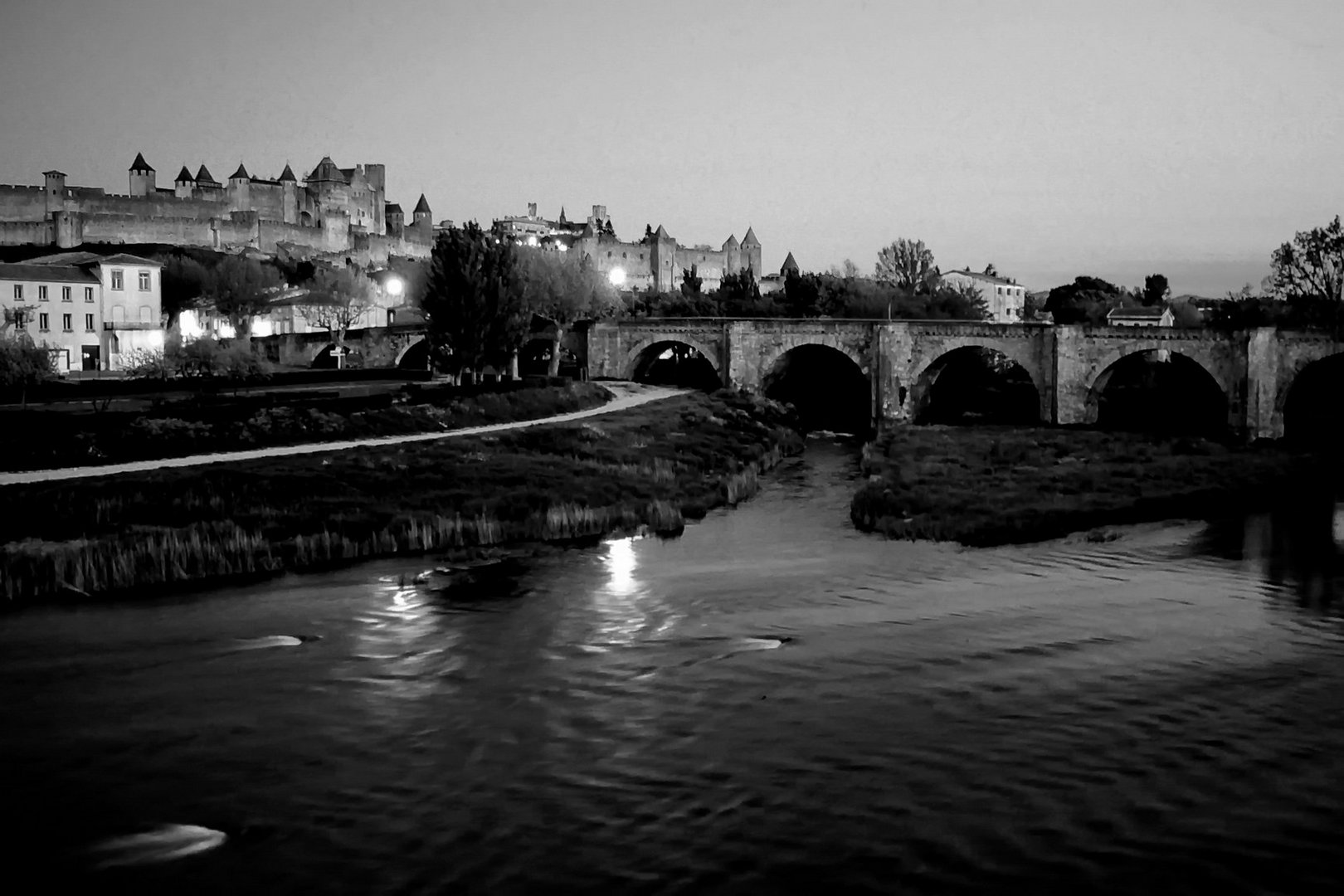 Carcassonne am Abend, 1986