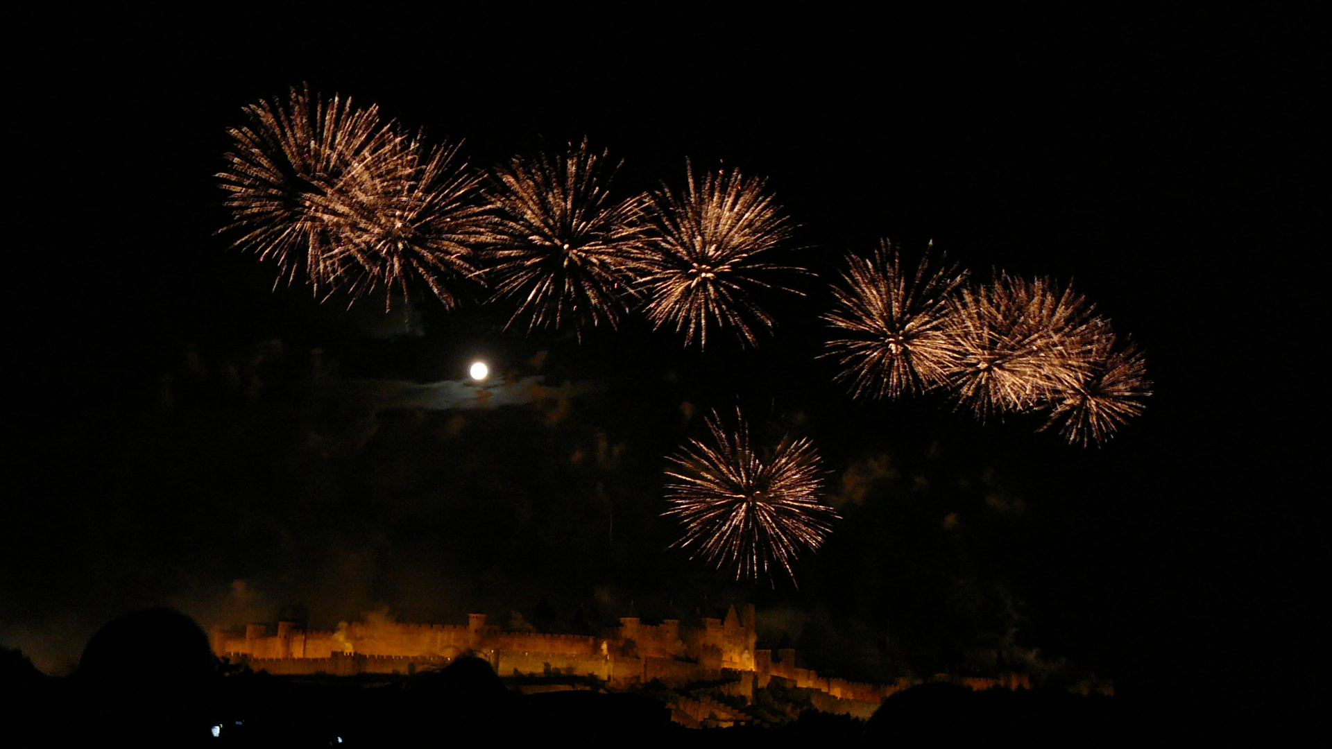 carcassonne au clair de lune